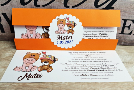 INVITATII BOTEZ - Invitatie botez Micii Prieteni