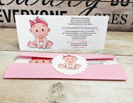 INVITATII BOTEZ - Invitatie botez Micuta Bebelusa