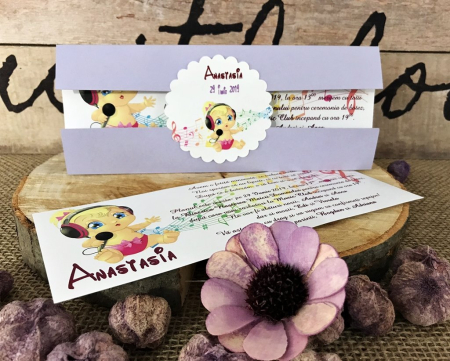 INVITATII BOTEZ - Invitatie botez - MUSIC BABY