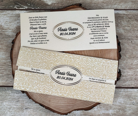 Invitatie botez CATIFEA CREM [3]
