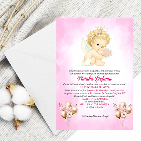 Invitatie botez Angel