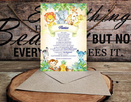 INVITATII BOTEZ - Invitatie botez PM103