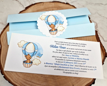 Invitatie botez Ursulet in Balon [1]