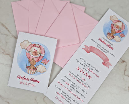 Invitatie botez - URSULET IN BALON [3]