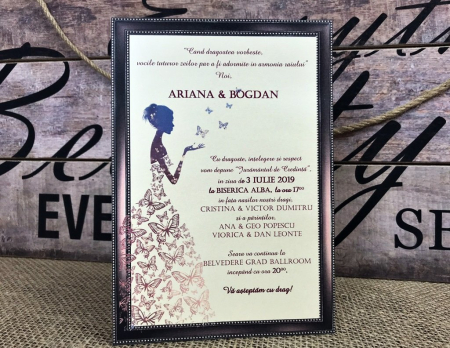 Invitatie - Butterfly Bride [2]