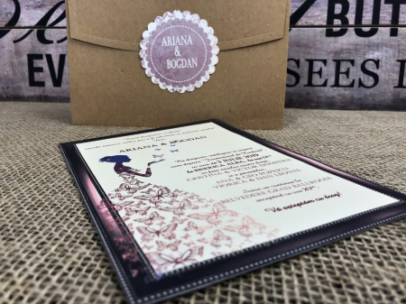 Invitatie - Butterfly Bride [3]