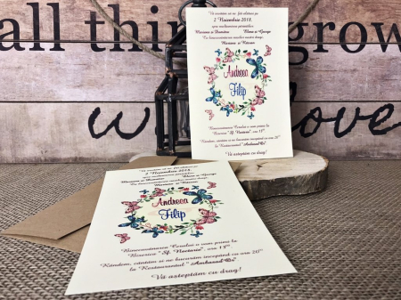 INVITATII NUNTA - Invitatie - Butterfly Dream