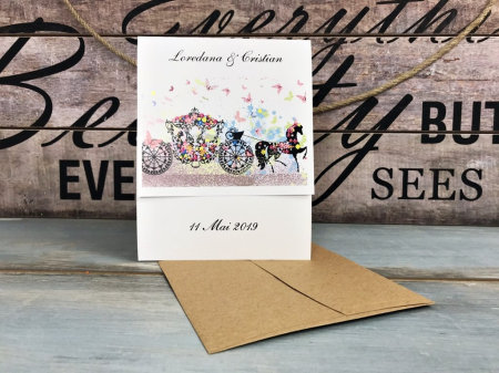 invitatii nunta MODERNE - Invitatie - Caleasca Magica