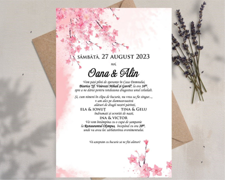 Invitatie Cherry Blossom [3]