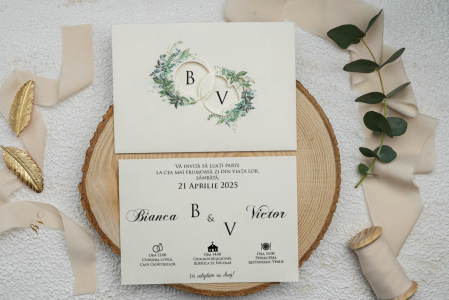 invitatii nunta MODERNE - Invitatie cod 9293