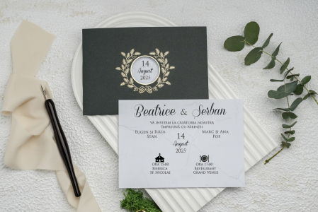 invitatii nunta MODERNE - Invitatie cod 9303