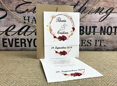 invitatii nunta IEFTINE - Invitatie Coronita de FLORI