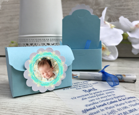 INVITATII BOTEZ - Invitatie cufar F7 - FOTO