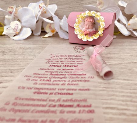 Invitatie - cufar roz F7 FOTO [1]
