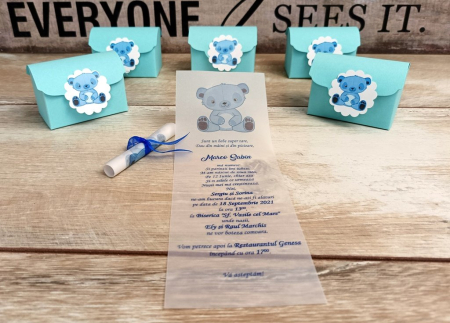 BOTEZ - Invitatie Cufar F7 Ursulet