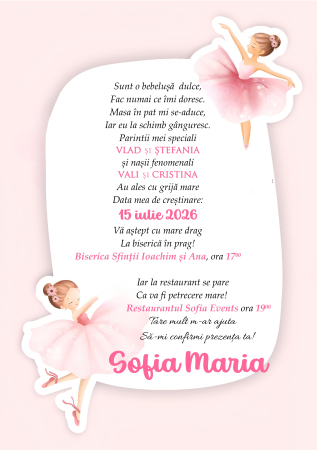 Invitatie electronica BALERINA [2]