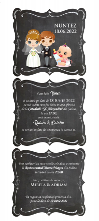 Invitatii nunta DIGITALE - Invitatie electronica NUNTEZ