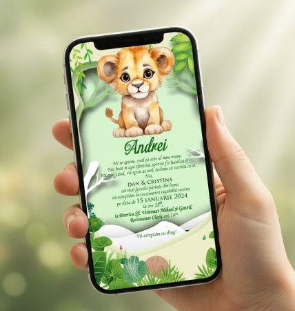 Invitatie electronica Little Lion PM134 [4]