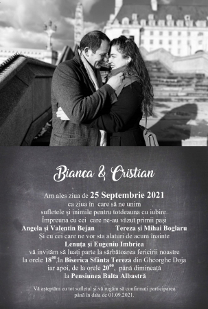 Invitatii nunta DIGITALE - Invitatie electronica PM23