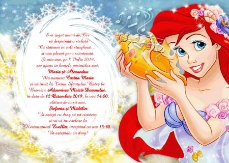 Invitatii digitale BOTEZ - Invitatie electronica - PM14