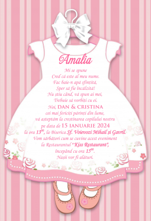 Invitatii digitale BOTEZ - Invitatie electronica PM106