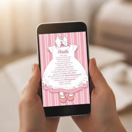 BOTEZ - Invitatie electronica PM106