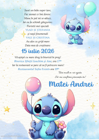Invitatie electronica Stitch [2]