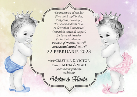 Invitatie electronica gemeni PM54