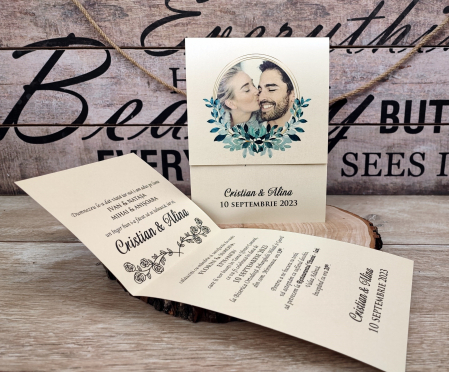 invitatii nunta FOTO - Invitatie foto GREENSTYLE