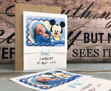 Invitatie FOTO Mickey Baby (model M8) [3]