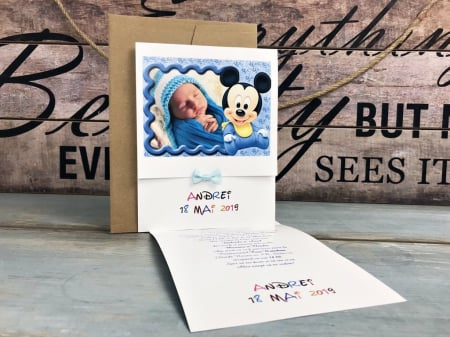 Invitatie FOTO Mickey Baby (model M8) [1]