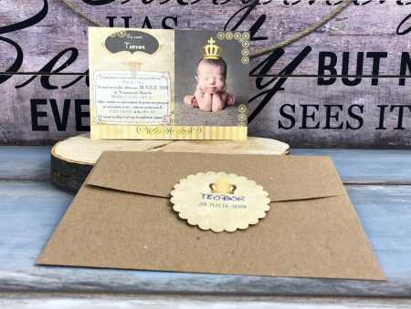 BOTEZ - Invitatie FOTO - Micul Print