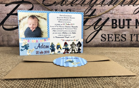 Invitatie foto MICUL STRUMF (plic craft) [4]