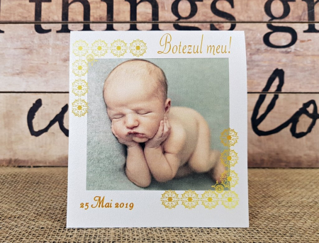 Invitatie FOTO (model auriu) [1]