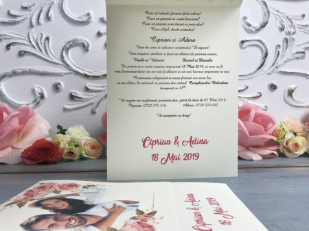 Invitatie FOTO - model floral [1]