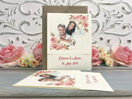 Invitatie FOTO - model floral [3]
