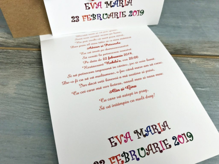 Invitatie foto model M1 [4]