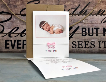 INVITATII BOTEZ - Invitatie Foto - model M5