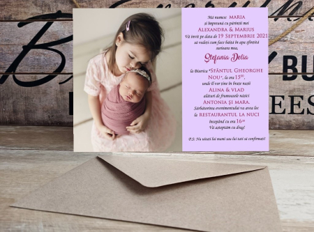 INVITATII BOTEZ - Invitatie foto PM25