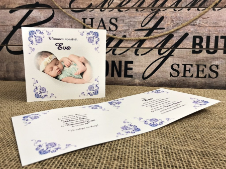 INVITATII BOTEZ - Invitatie FOTO - Purple Style