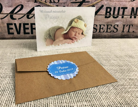 Invitatie FOTO Sweet (alb perlat) [1]