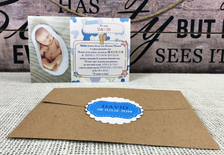 INVITATII BOTEZ - Invitatie FOTO - Wonder Baby