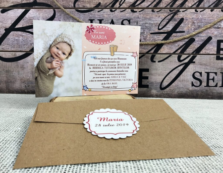 INVITATII BOTEZ - Invitatie FOTO - Wonder Baby