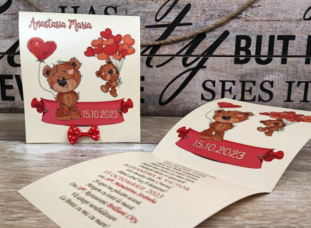 invitatie - Girl Teddy [3]