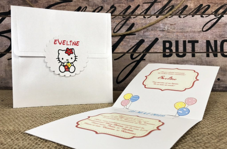 Invitatie Hello Kitty (model sidefat) [5]