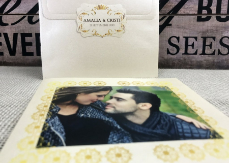 Invitatie LOVE is SWEET (crem perlat) [4]