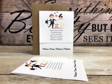 Invitatie Mami si Tati se casatoresc (bebe fetita) [3]