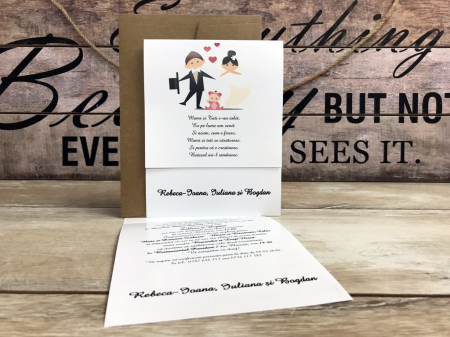 Invitatie Mami si Tati se casatoresc (bebe fetita) [2]