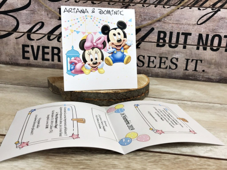Invitatie Gemeni Mickey & Minnie [1]
