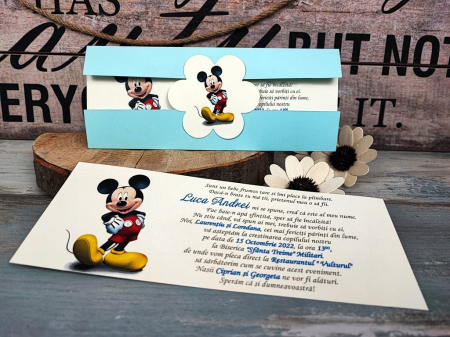 INVITATII BOTEZ - Invitatie - MICKEY MOUSE